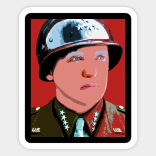 george s patton Sticker